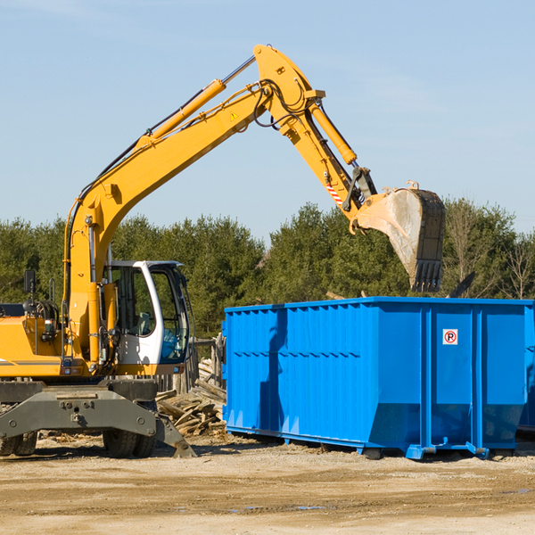 what size residential dumpster rentals are available in Hornby NY